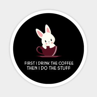 bunnies with coffee Magnet